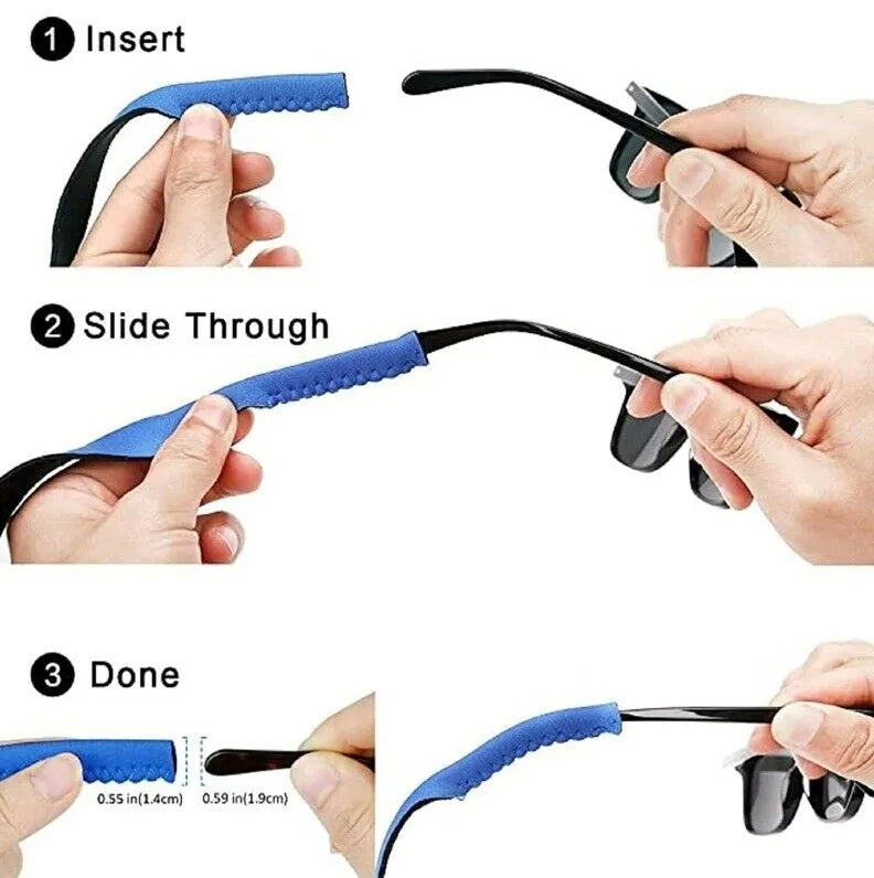 4 Pack Sports Sunglasses with  Neck Cord Strap