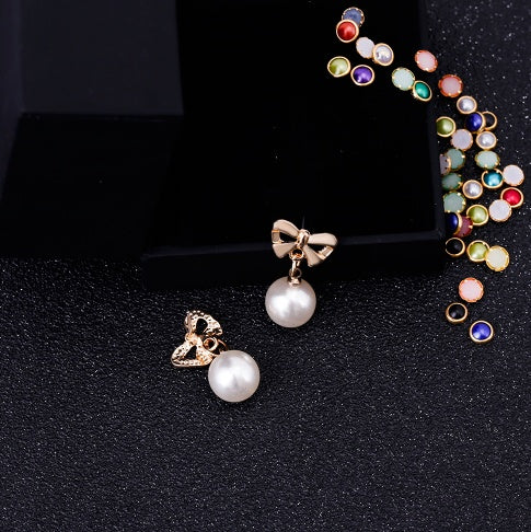 Bow Pearl Earrings