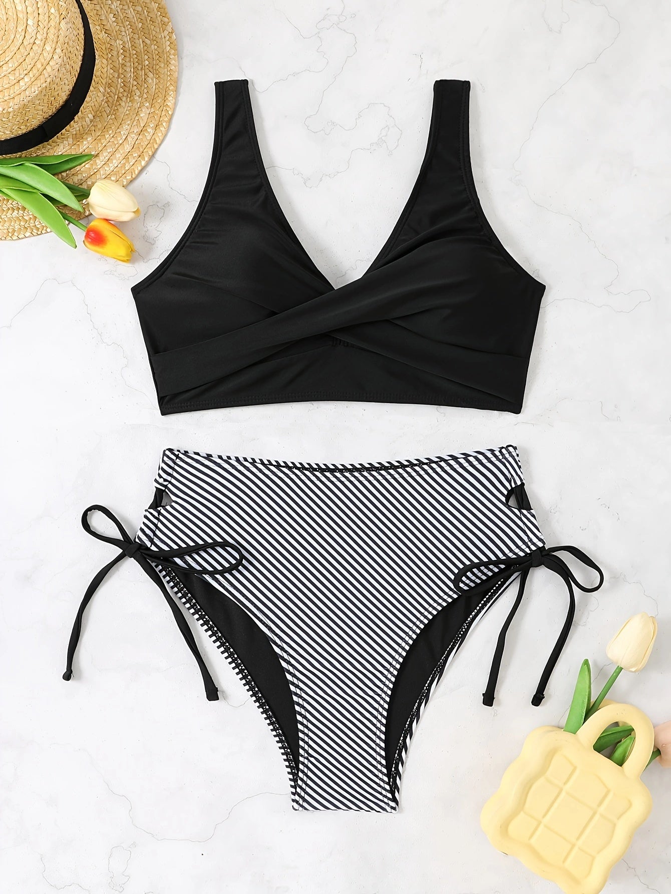 Checkered Pattern Bikini