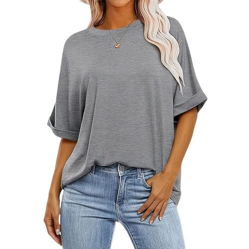 3 Pcs Women Oversized T-Shirt Short Sleeve