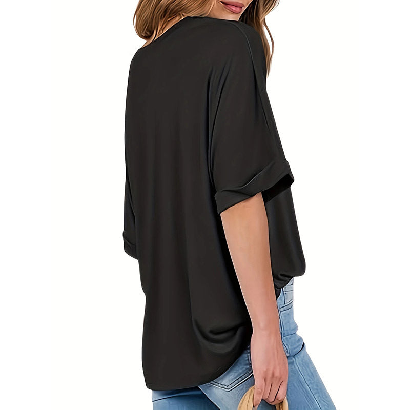 3 Pcs Women Oversized T-Shirt Short Sleeve