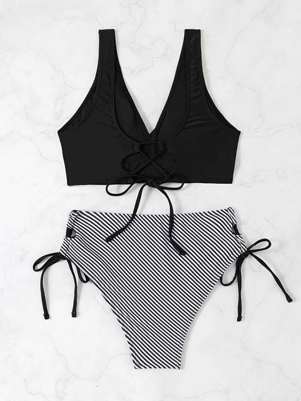 Checkered Pattern Bikini
