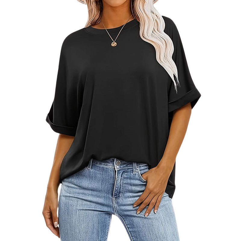 3 Pcs Women Oversized T-Shirt Short Sleeve