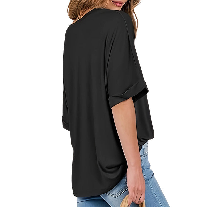 3 Pcs Women Oversized T-Shirt Short Sleeve